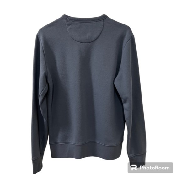 Old Navy Mens Gray Fleece Cotton Polyester Blend Long Sleeve Sweater Size Small - Picture 2 of 10